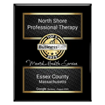 photo of Google Business award for the Best Therapist and Mental Health Service in Essex County on the North Shore.